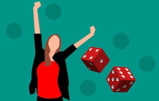Glücksspiel Spaß Symbolbild